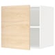 METOD Top cabinet for fridge/freezer, white/Askersund light ash effect, 60x60 cm