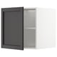 METOD Top cabinet for fridge/freezer, white/Lerhyttan black stained, 60x60 cm