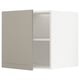METOD Top cabinet for fridge/freezer, white/Stensund beige, 60x60 cm