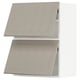 METOD Wall cab horizo 2 doors w push-open, white/Stensund beige, 60x80 cm