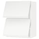 METOD Wall cab horizo 2 doors w push-open, white/Voxtorp matt white, 60x80 cm