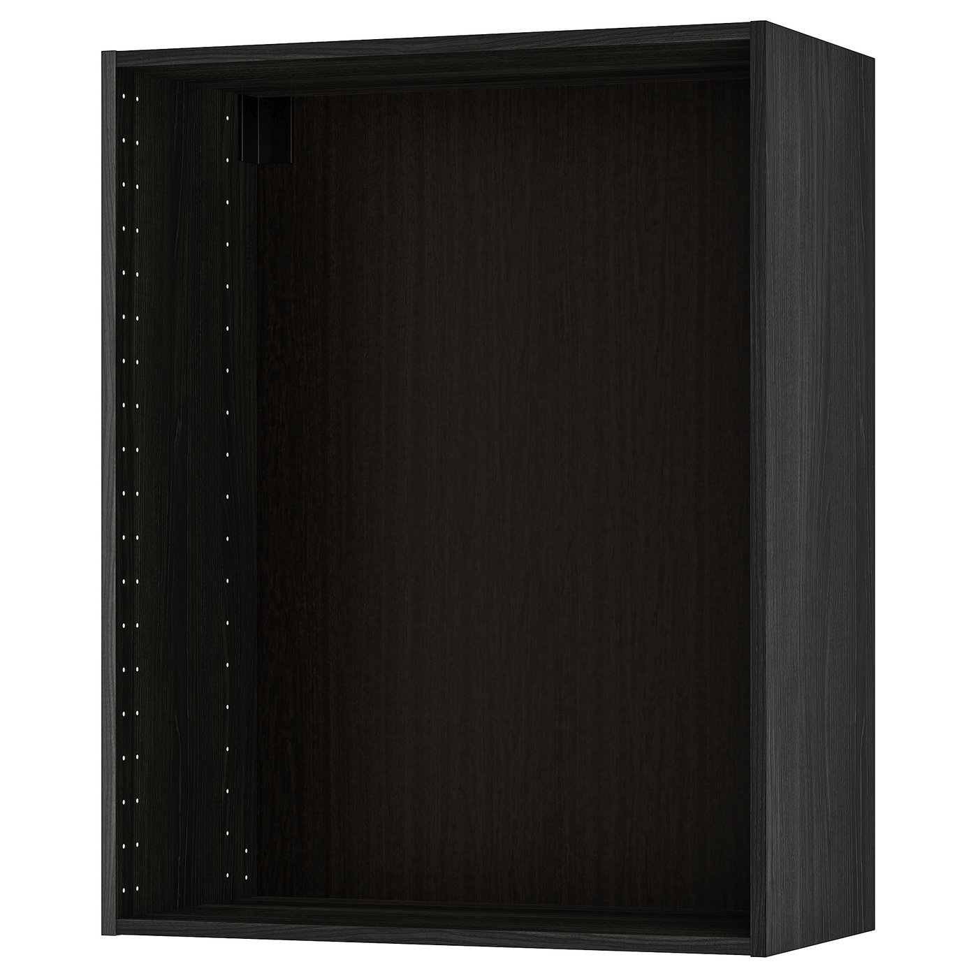 METOD wall frame, wood effect black, 80x37x100 cm IKEA