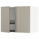 METOD Wall cabinet w dish drainer/2 doors, white/Stensund beige, 80x60 cm