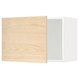 METOD Wall cabinet, white/Askersund light ash effect, 60x40 cm