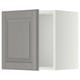 METOD Wall cabinet, white/Bodbyn grey, 40x40 cm
