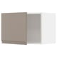 METOD Wall cabinet, white/Upplöv matt dark beige, 60x40 cm
