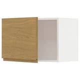 METOD Wall cabinet, white/Voxtorp oak effect, 60x40 cm
