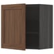 METOD kitchen unit with walnut-colored wood-effect door, adjustable shelf.