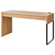 MICKE Desk, oak effect, 142x50 cm