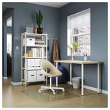 MITTCIRKEL / ADILS Desk, lively pine effect white, 120x60 cm