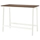 MITTZON Conference table, walnut veneer/white, 140x68x105 cm