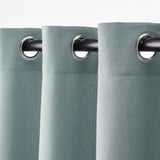 MOALINA Curtains, 1 pair, light blue, 145x300 cm