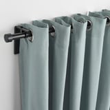 MOALINA Curtains, 1 pair, light blue, 145x300 cm