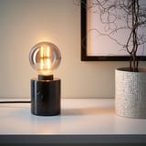 MOLNART LED bulb E27 120 lumen, globe grey clear glass, 95 mm