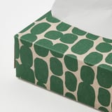 NÄBBFISK Paper napkin, patterned light brown/green, 16x32 cm