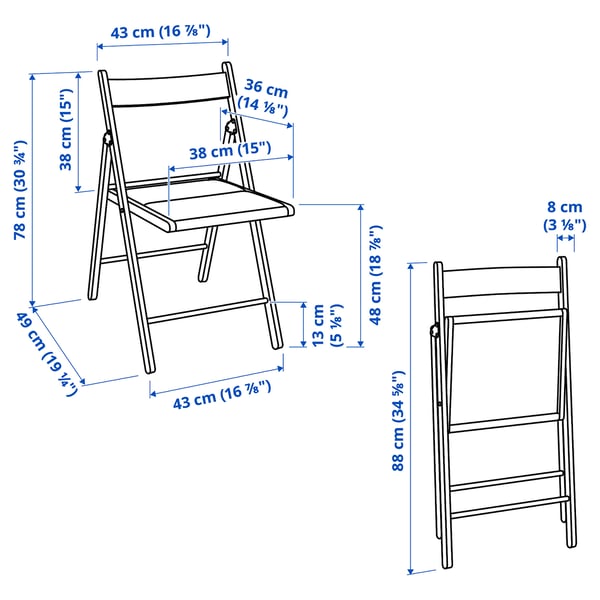 NÄSINGE / FRÖSVI Table and 2 chairs, gateleg table white/folding white/Knisa light grey, 48/104/159x85 cm