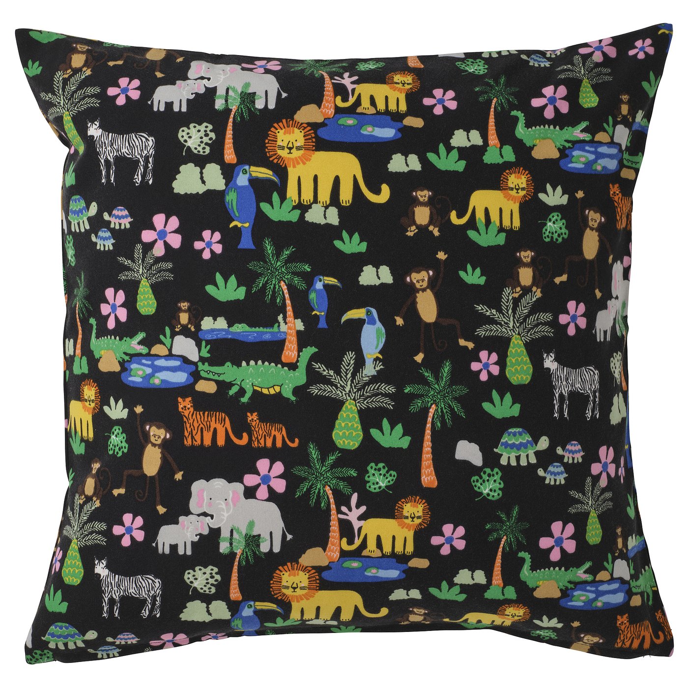 NATTHÄGER cushion cover, multicolour/jungle, 50x50 cm - IKEA