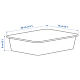 NOJIG Organiser, plastic/beige, 15x20x5 cm