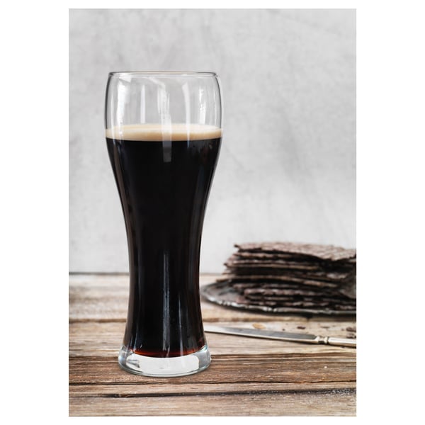OANVÄND Beer glass, clear glass, 63 cl