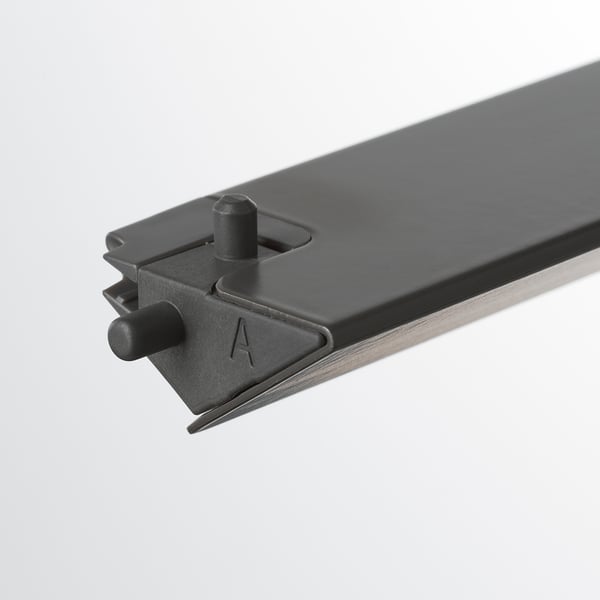 ÖVERSIDAN LED wardrobe lighting strp w sensor, dimmable dark grey, 46 cm