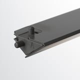 ÖVERSIDAN LED wardrobe lighting strp w sensor, dimmable dark grey, 46 cm