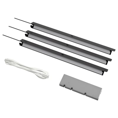 ÖVERSIDAN / TRÅDFRI Lighting kit, dark grey