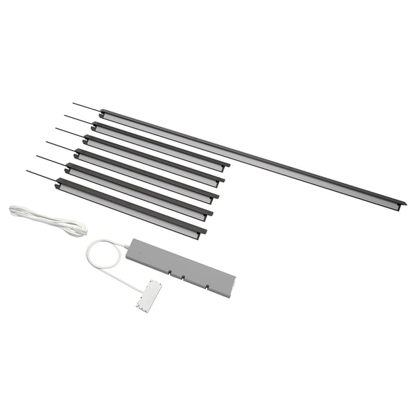 ÖVERSIDAN / TRÅDFRI Lighting kit, dark grey