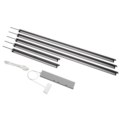 ÖVERSIDAN / TRÅDFRI Lighting kit, dark grey