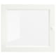 OXBERG Glass door, white, 40x35 cm
