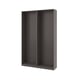 PAX 2 wardrobe frames, dark grey, 150x35x236 cm
