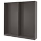 Option: PAX 2 wardrobe frames, dark grey, 200x35x201 cm
