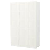 PAX / BERGSBO Wardrobe, white/white, 150x60x236 cm