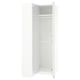 PAX / FARDAL/ÅHEIM Corner wardrobe, high-gloss white/mirror glass, 111/88x236 cm
