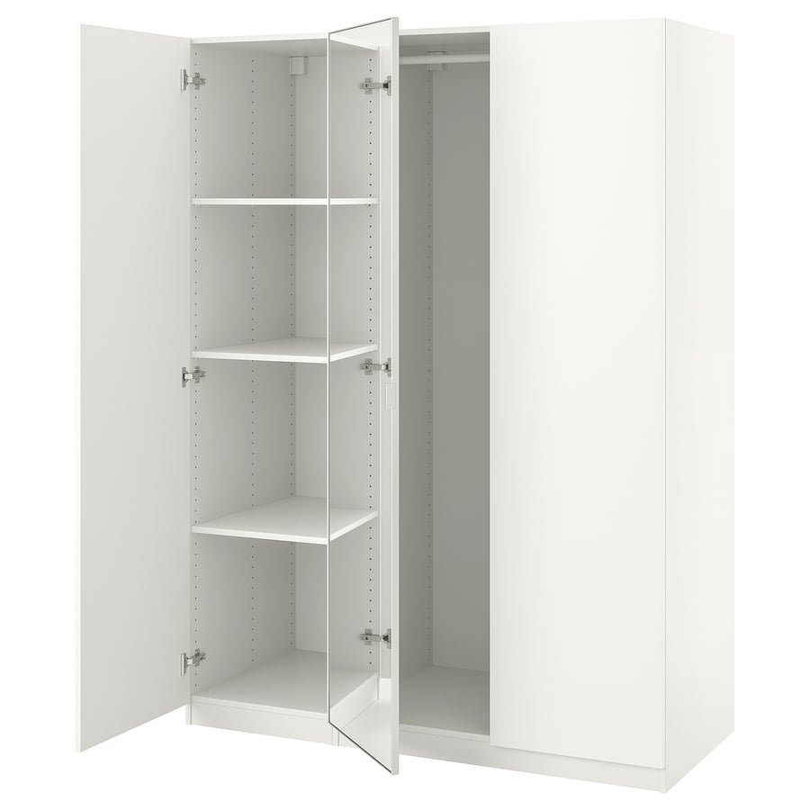 PAX / FORSAND/ÅHEIM Wardrobe combination white/mirror glass IKEA