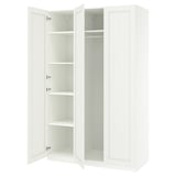 PAX / GULLABERG Wardrobe combination, white/white, 150x60x236 cm