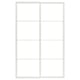 PAX Pair of sliding door frames w rail, white, 150x236 cm