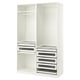 Option: PAX Wardrobe combination, white, 150x58x236 cm