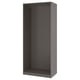 Option: PAX Wardrobe frame, dark grey, 100x58x236 cm