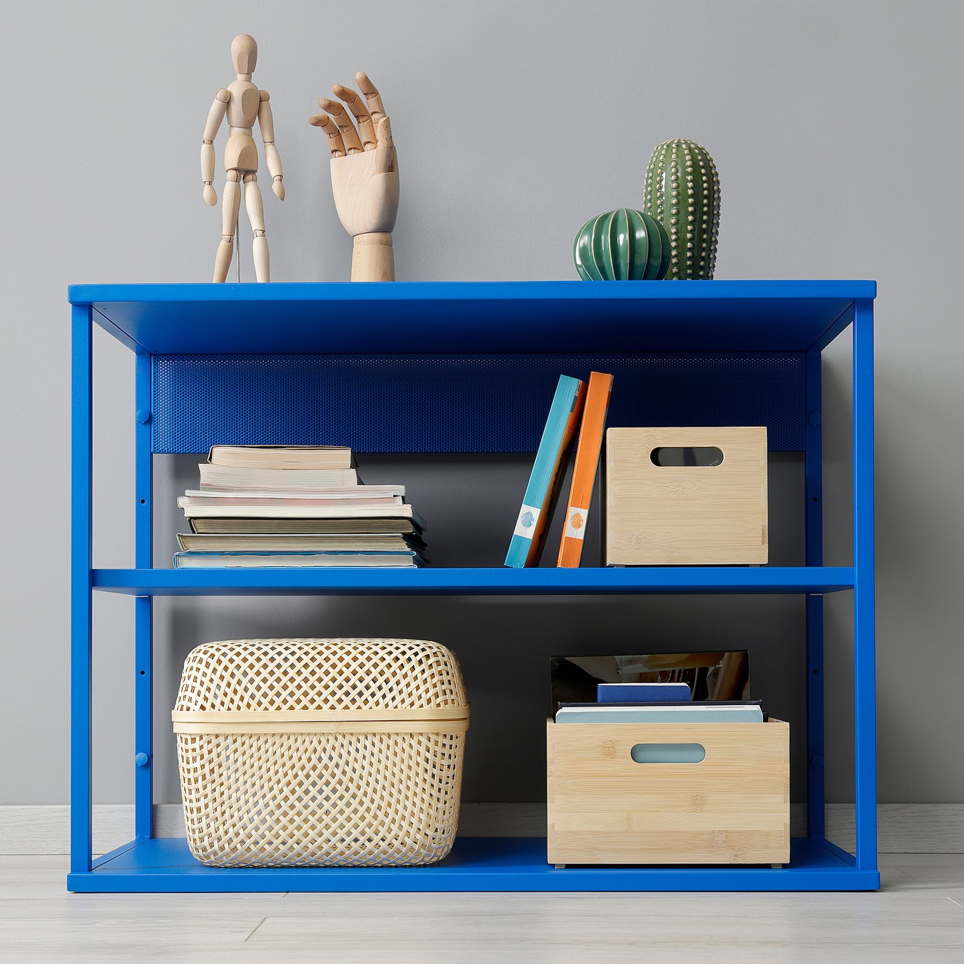 PLATSA open shelving unit, blue, 80x40x60 cm - IKEA
