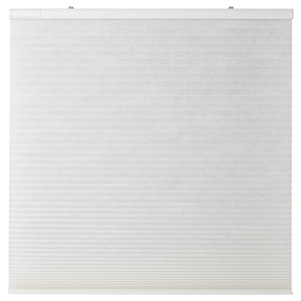 PRAKTLYSING Cellular blind, smart wireless/battery-operated white, 120x195 cm