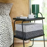 RÄTTAREN Storage box with lid, set of 2, black/white