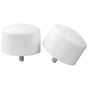 RAFFIG Finials, 1 pair, white