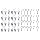 RIKTIG Curtain hook with clip, 24 pack