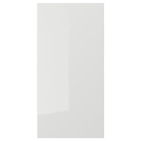 RINGHULT Door, high-gloss light grey, 30x60 cm
