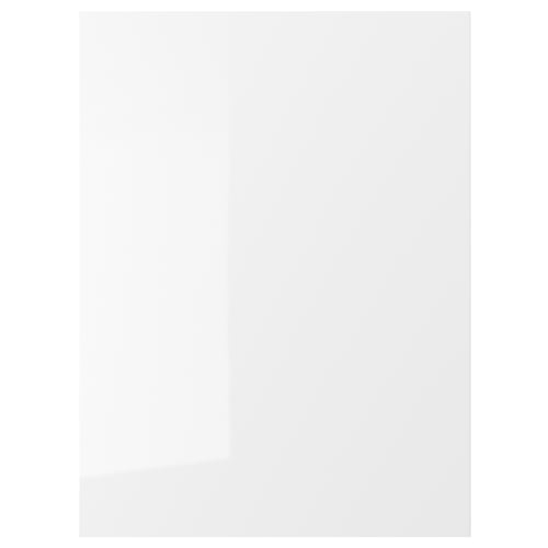 RINGHULT kitchen cabinet in white with glossy finish.