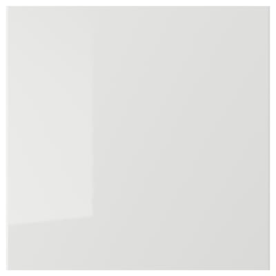 RINGHULT Drawer front, high-gloss light grey, 40x40 cm
