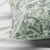 RODGERSIA Pillowcase, green/white, 50x80 cm