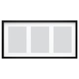 RÖDALM Frame for 3 pictures, black, 81x40 cm