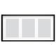 Option: RÖDALM Frame for 3 pictures, black, 81x40 cm