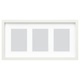RÖDALM Frame for 3 pictures, white, 55x28 cm